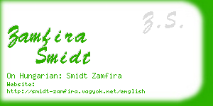 zamfira smidt business card